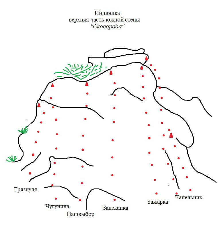 Гора индюк карта