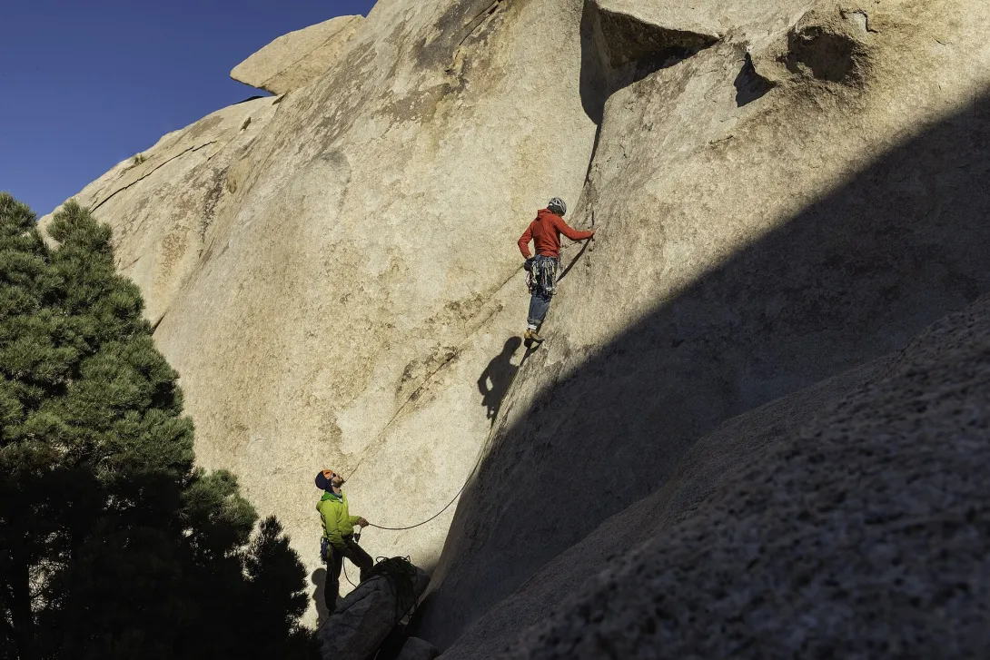 Climber and belayer at Echo T (49411673851)